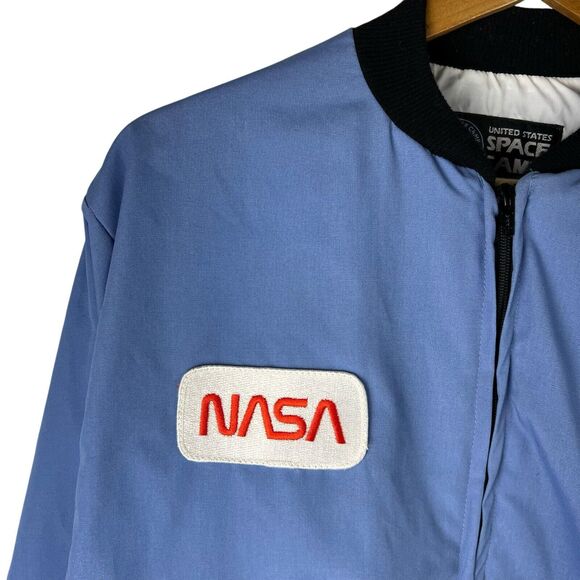 VTG 80s NASA Space Camp Mens Sz M Jacket USA Space Gear Jacket Huntsville ALA - Picture 3 of 10